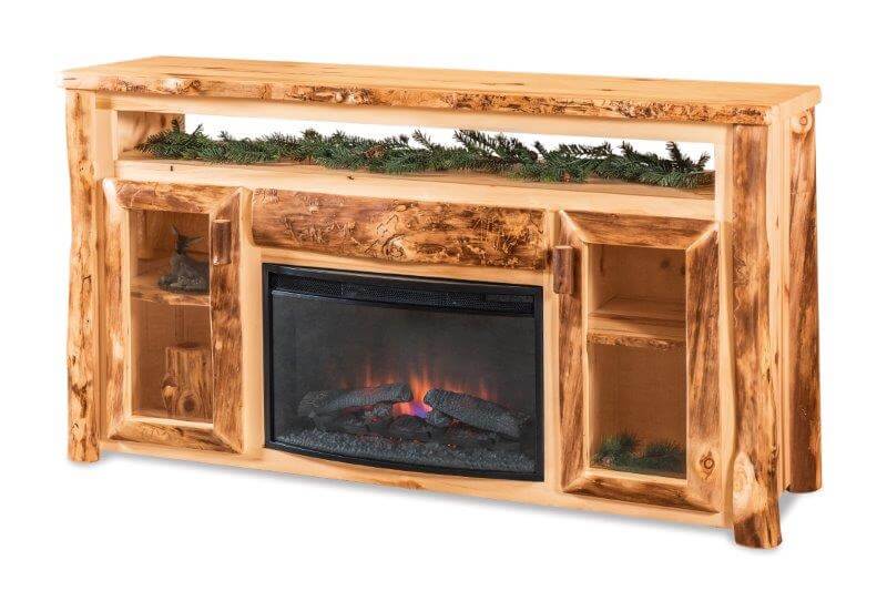 TV Cabinet with Fireplace