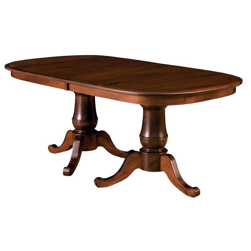 Chancellor Double Pedestal Extension Table - Amish Tables
 - 1