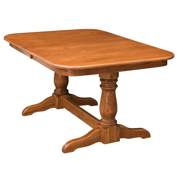 Dutch Double Pedestal Extension Table - Amish Tables
 - 1