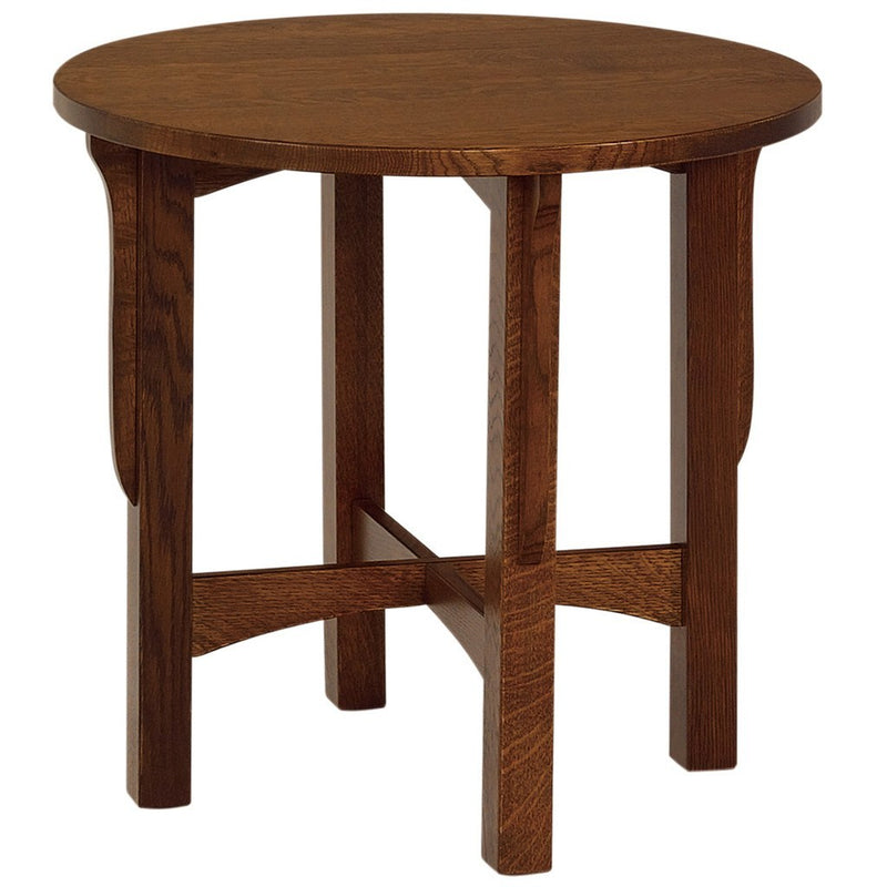 Landmark Round End Table - Amish Tables
 - 2