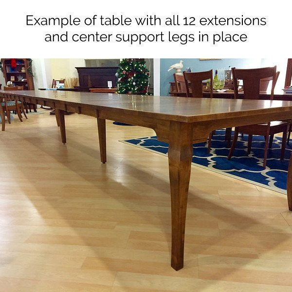 Leg Table - Traditional Leg Extension Table