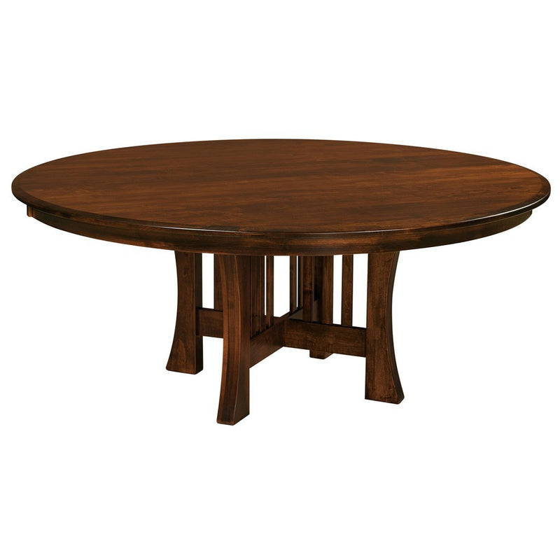 Arts & Crafts Single Pedestal Extension Table - Amish Tables
 - 1