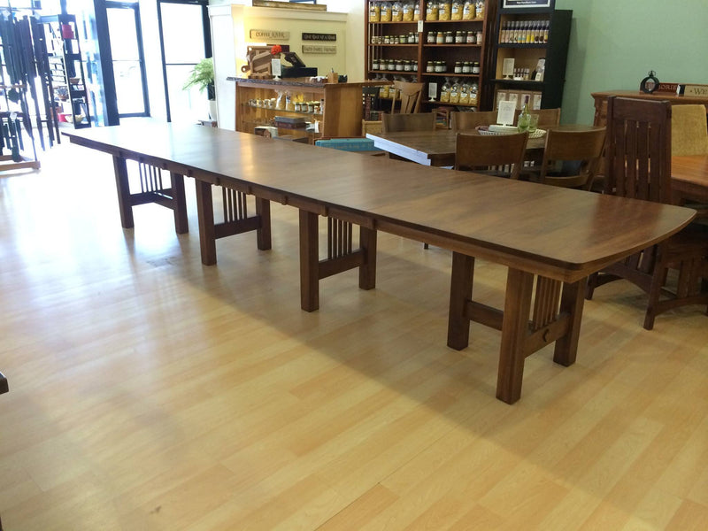 Hartford Trestle Extension Table - Amish Tables
 - 9