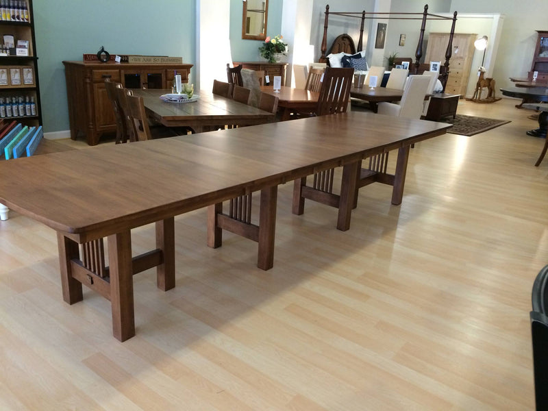 Hartford Trestle Extension Table - Amish Tables
 - 8