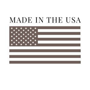 American flag with 'Made in the USA' text on a white background
