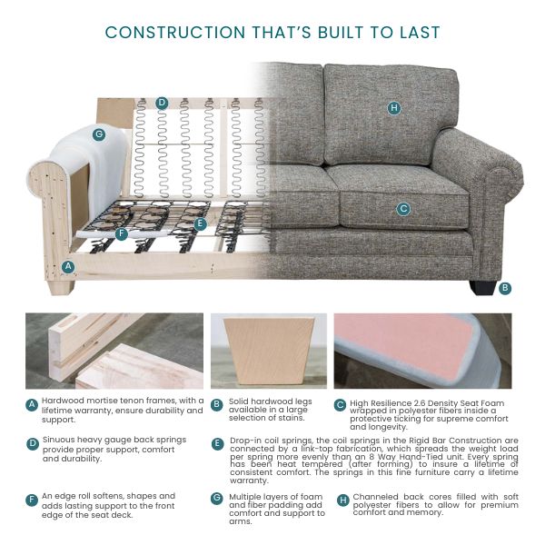 couch and half of it open to show inside