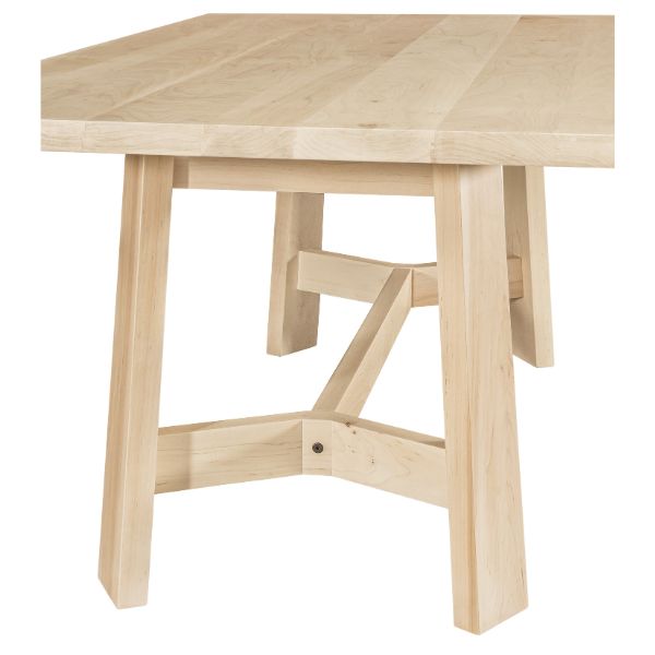 Light wooden table on a white background