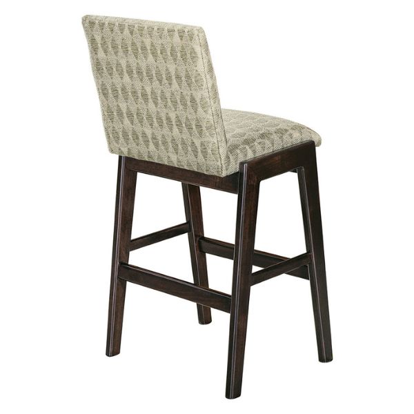 white chair and dark wooded legs