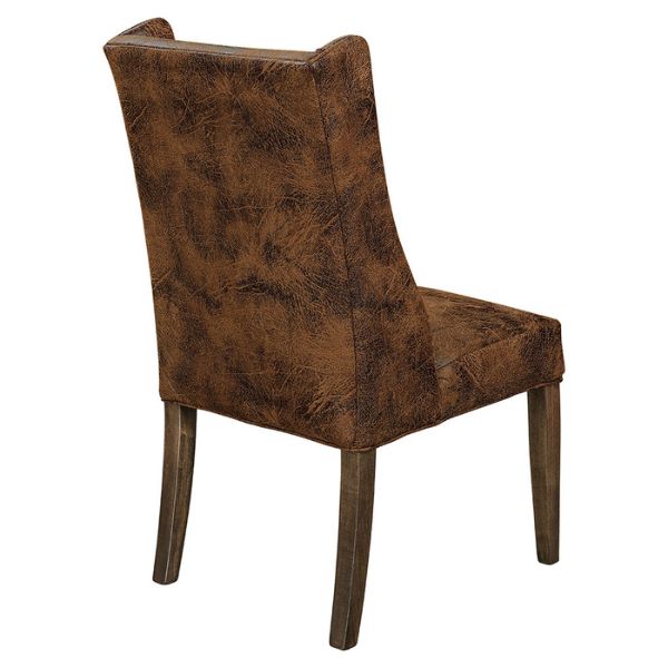 brown leather chair