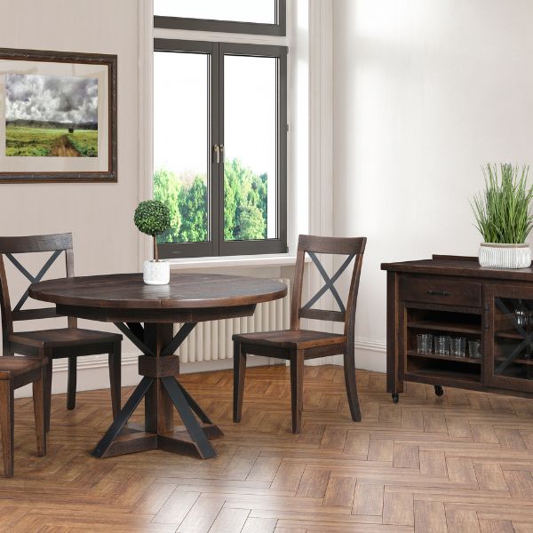 Borden Single Pedestal Extension Table