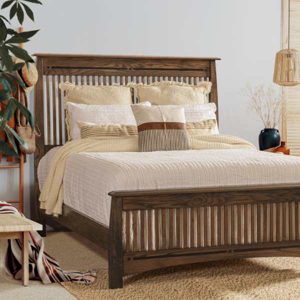 Boulder Creek Mission Solid Wood Bed