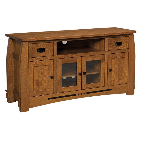 wooden media stand 