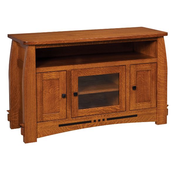 wooden media stand