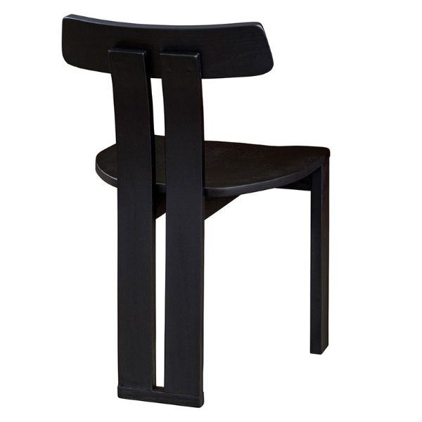 back of black chair