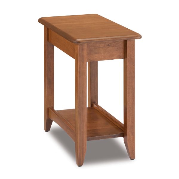 side table, wooden and brown