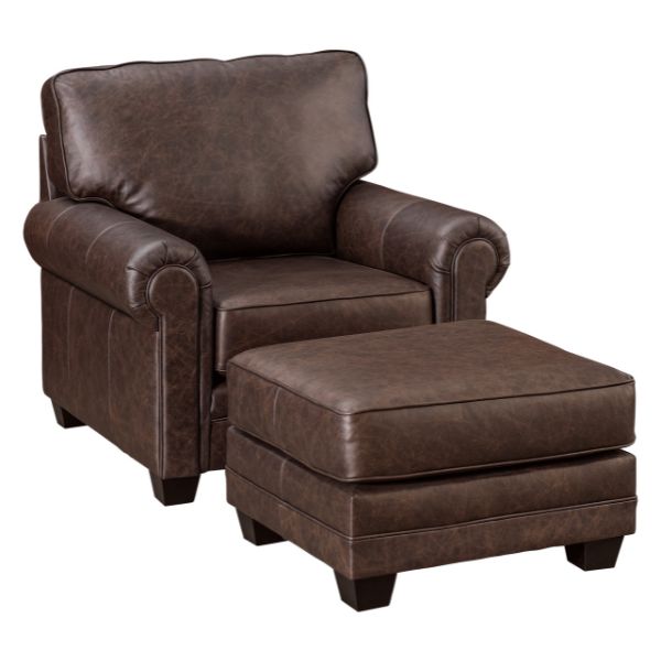 Ellington Panel Arm Chair and Ottoman