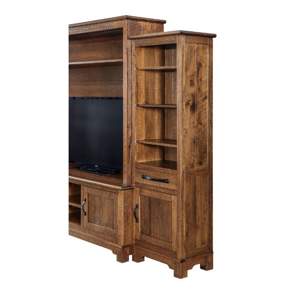 half of a media wall unit 