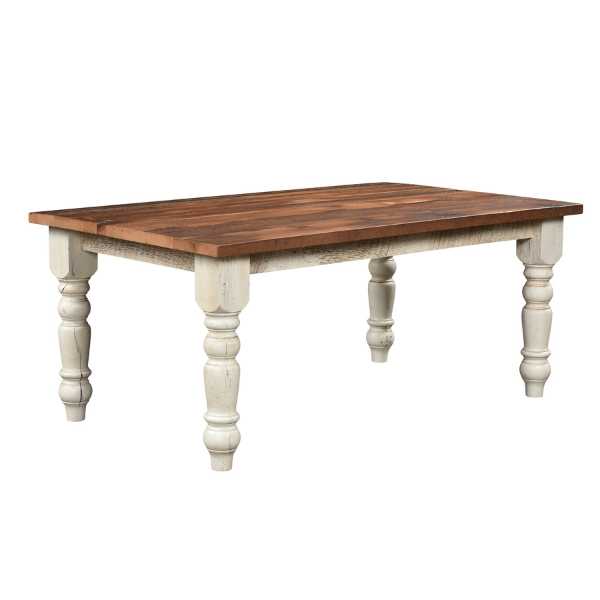 Farmhouse Barnwood Leg Table