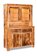 Rustic 48" Hutch With Light