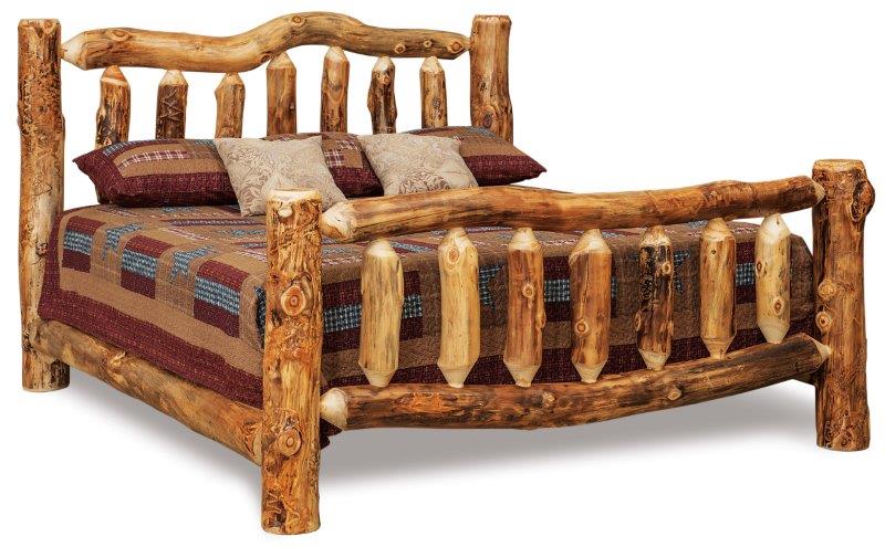 Rustic Slat Bed