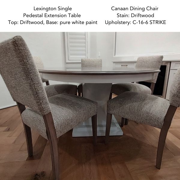 lexington single pedestral extension table