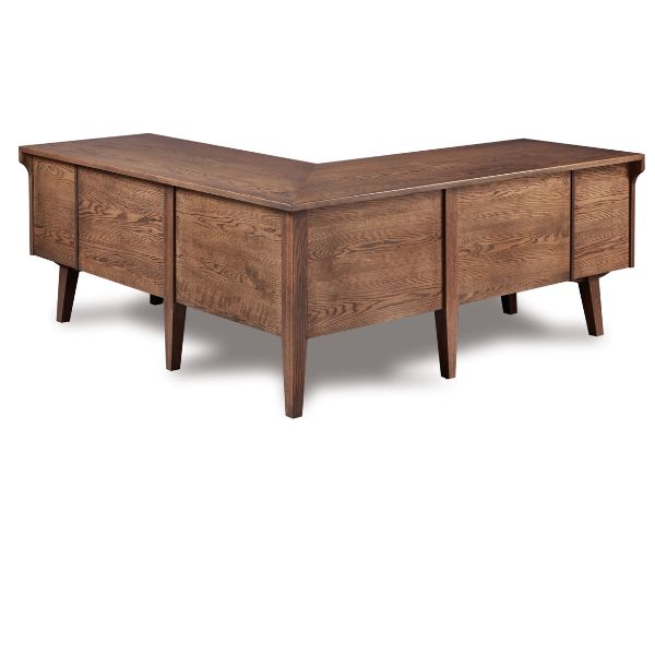 a V-shaped desk 