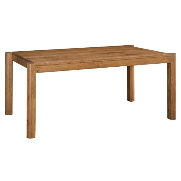Wooden table on a white background