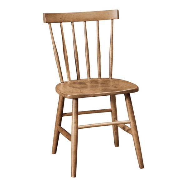 Wooden chair with a white background