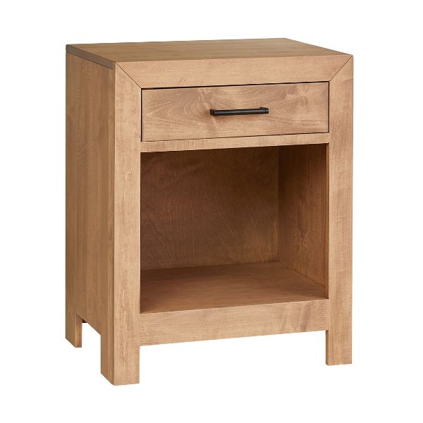 oak wood nightstand 