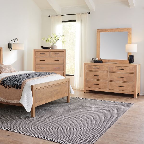 oak wood matching bedroom set