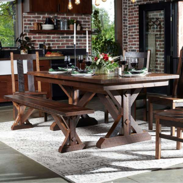 bench with table