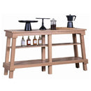 Wooden table with various items on a white background