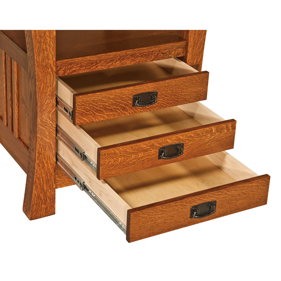 Arts and Crafts Cabinet Pub Extension Table