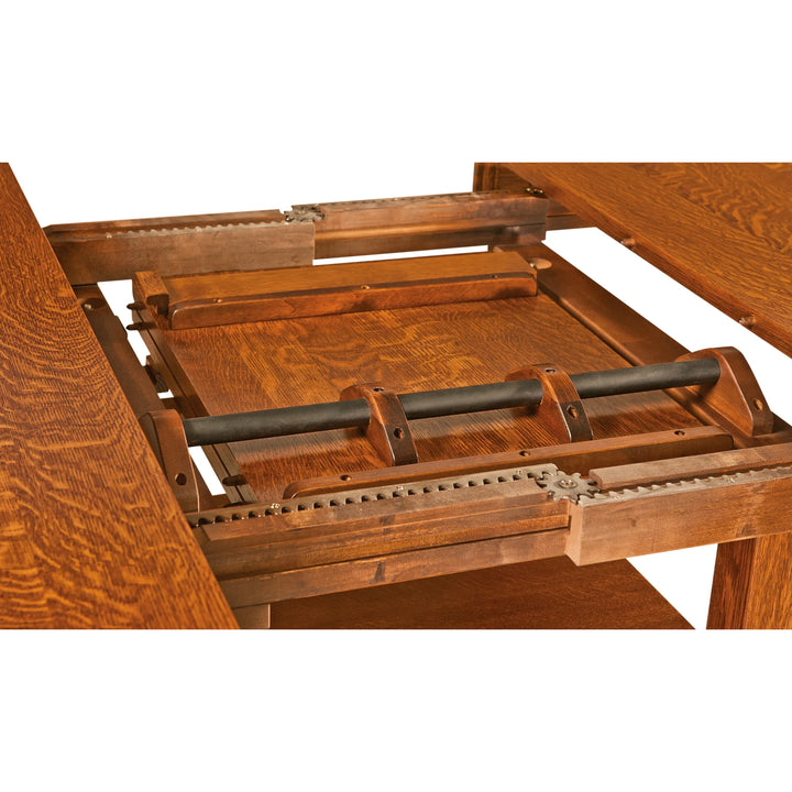 Arts and Crafts Cabinet Pub Extension Table