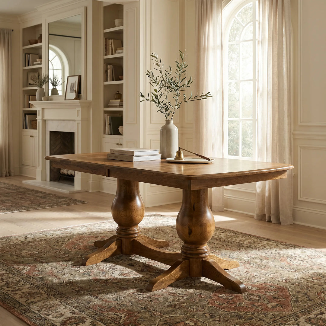 Auburn Double Pedestal Extension Table
