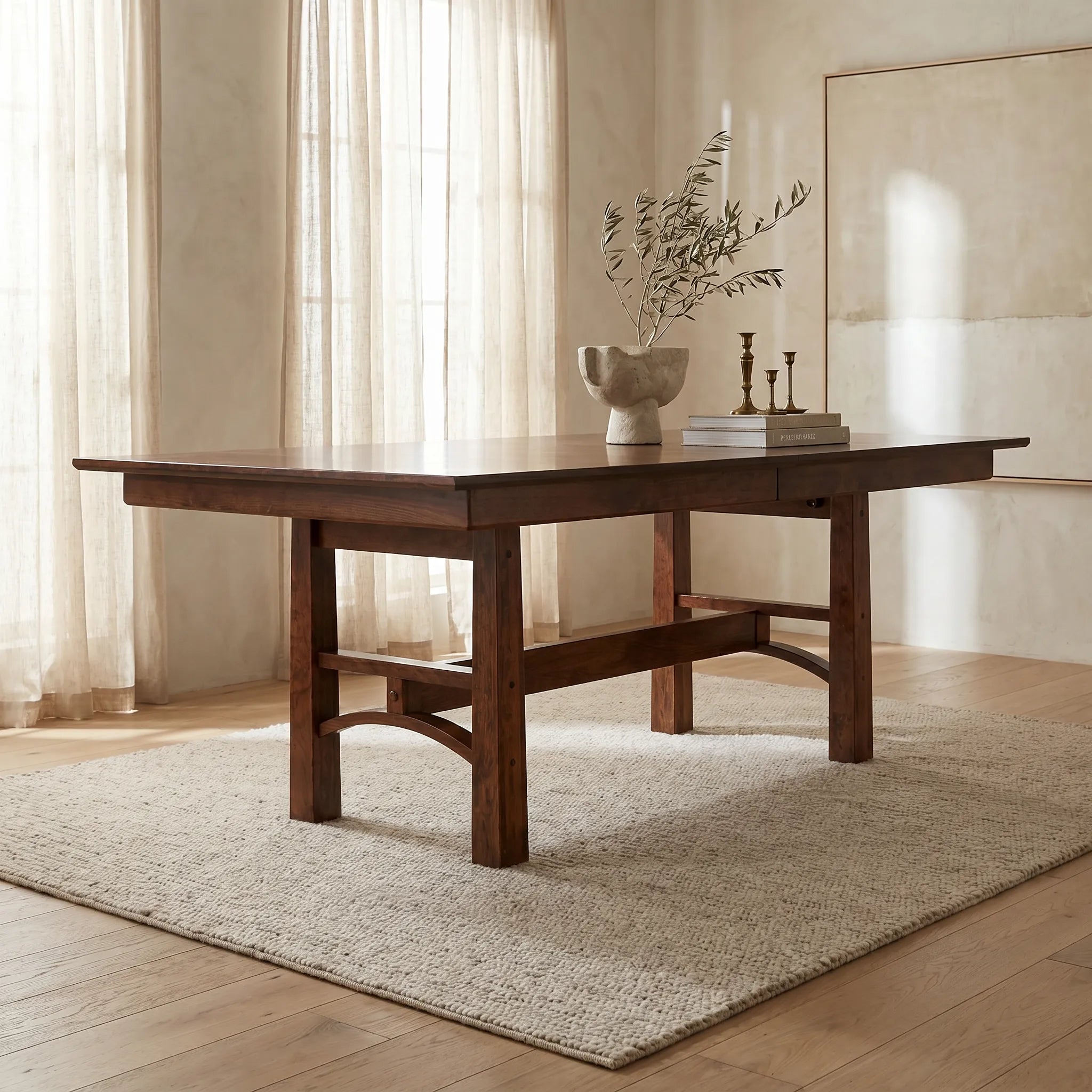 Amish Tables Bridgeport Trestle Extension Table - Thumbnail 4