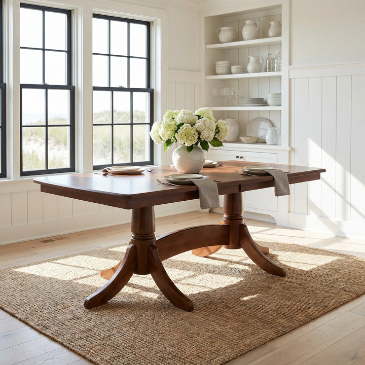 Baytown Double Pedestal Extension Table