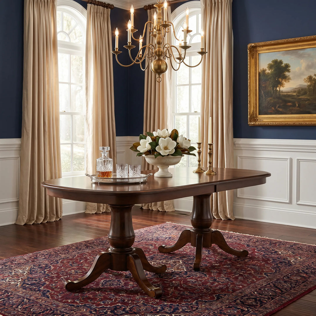 Chancellor Double Pedestal Extension Table