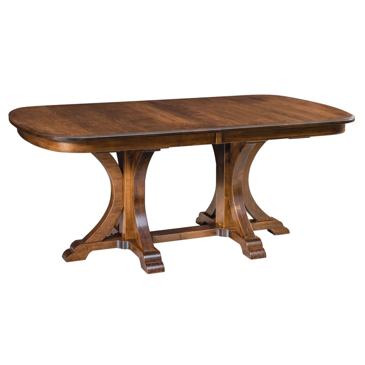 Granite Double Pedestal Extension Table