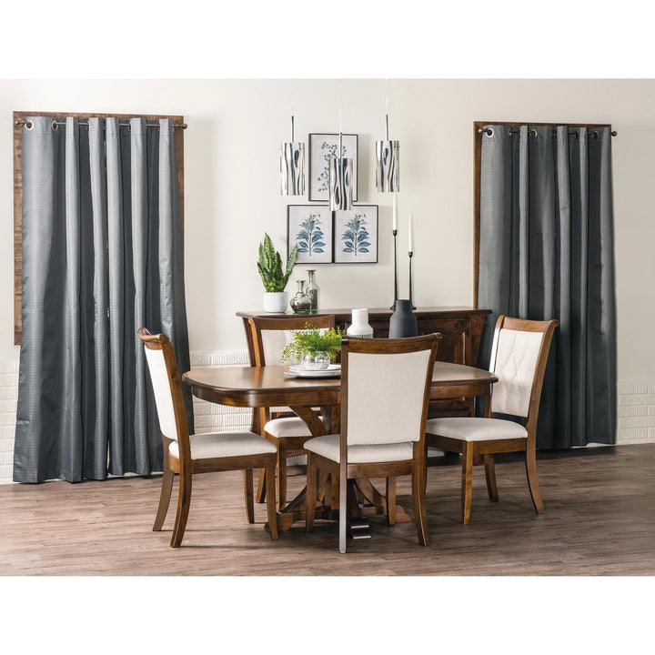 Granite Single Pedestal Extension Table