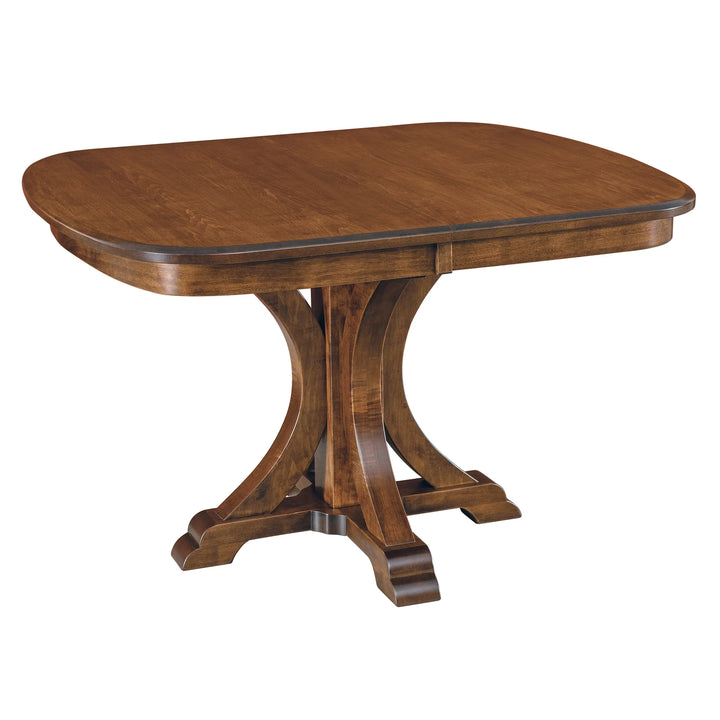 Granite Single Pedestal Extension Table