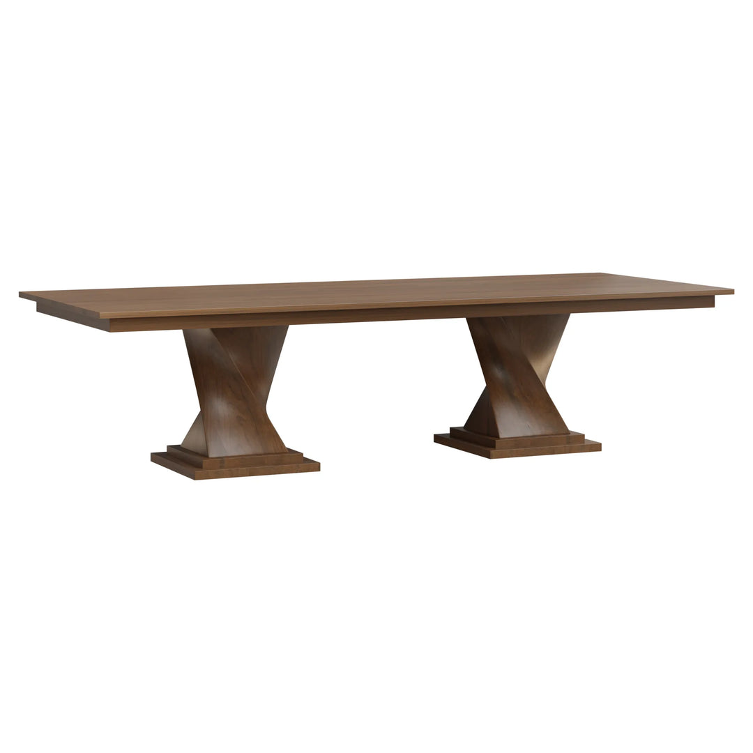 Lexington Table Lexington Double Pedestal Table, Amish Made Solid Wood Dining Table ...