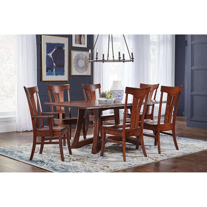 Tifton Live Edge Trestle Table