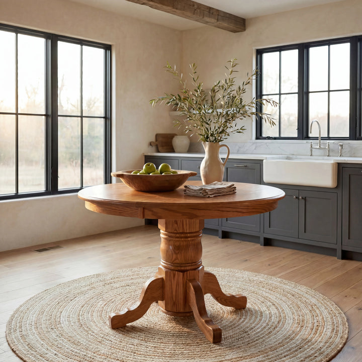 Traditional Single Pedestal Extension Table