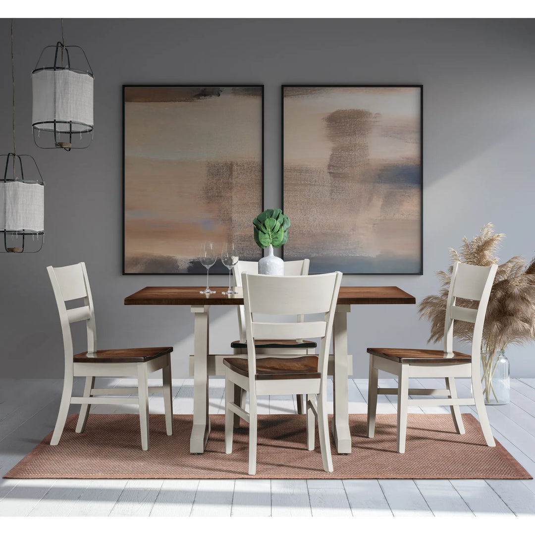 Yellowstone Solid Top Amish Trestle Table