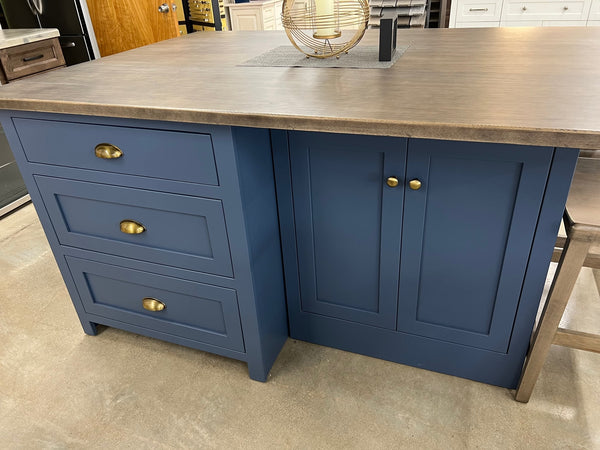 Blue Kitchen Island