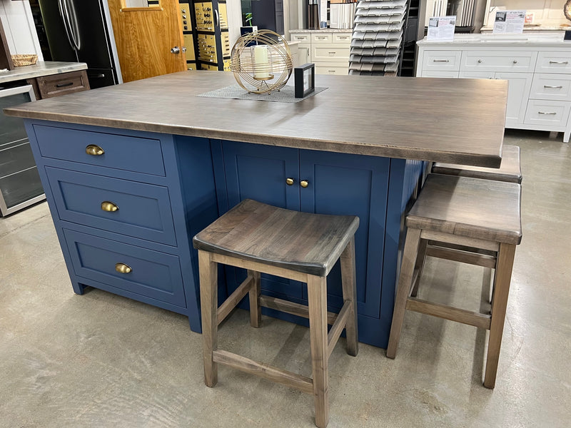 Blue Kitchen Island