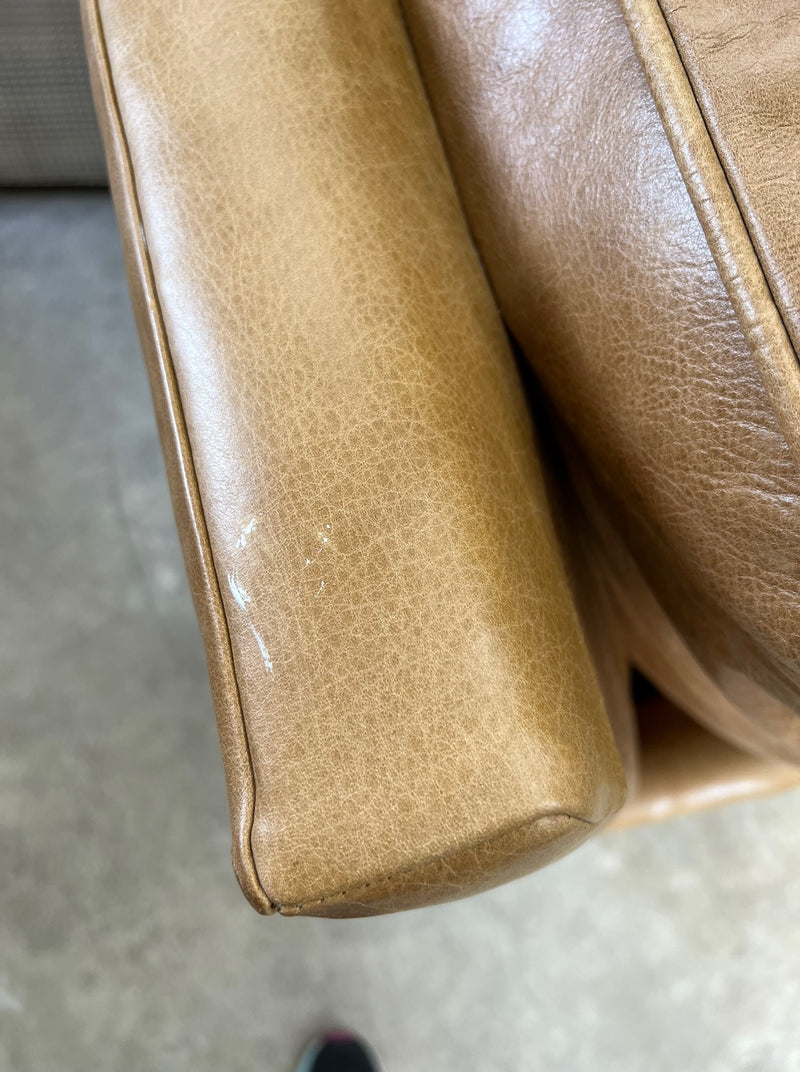 Leather Swivel Glider