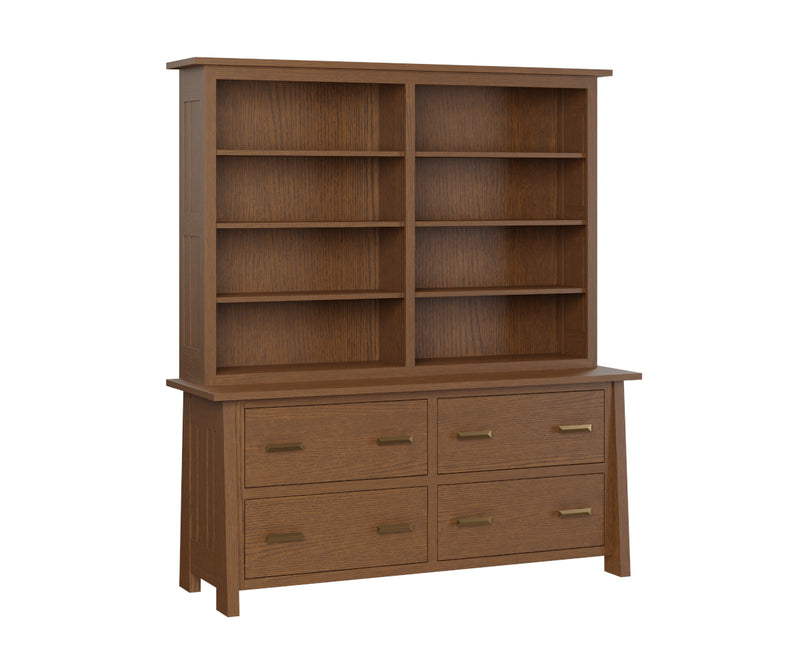 Freemont Mission Lateral Credenza with Hutch