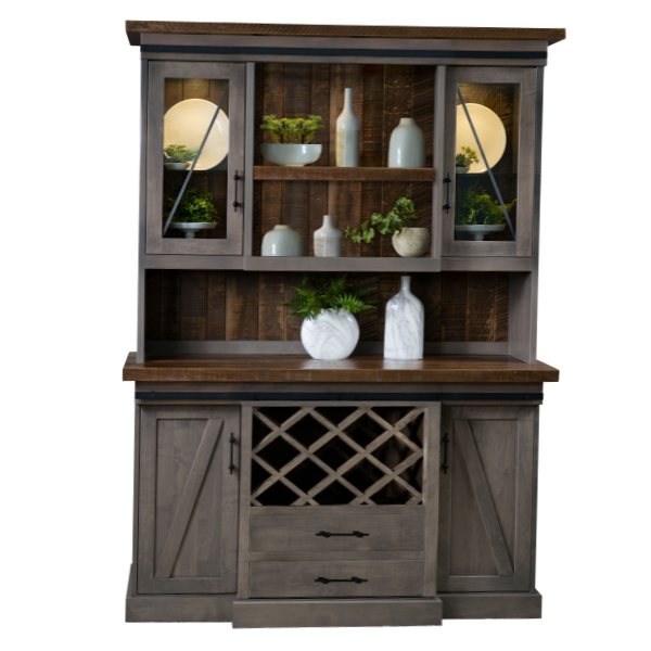 Avalon Hutch with wine Rack